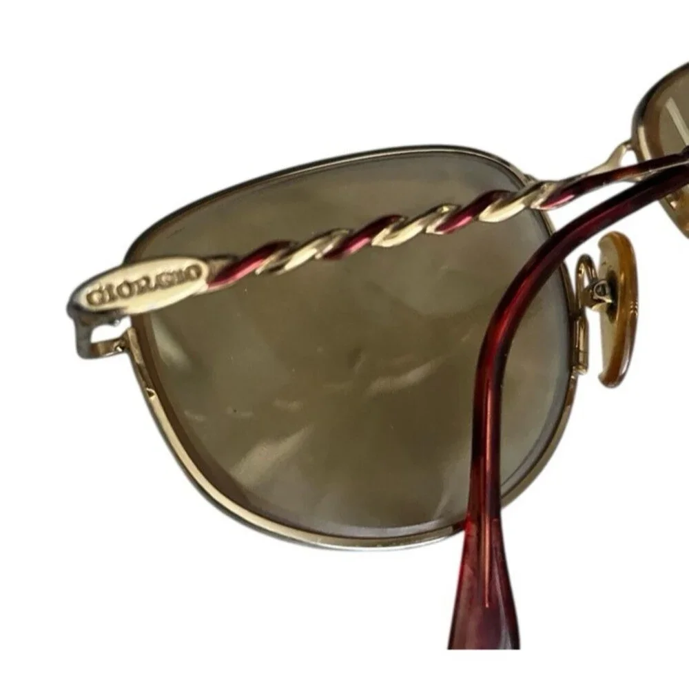 Vintage Giorgio Beverly Hills G 806 Eyeglasses Women's Gold Full Rim FRAMES ONLY